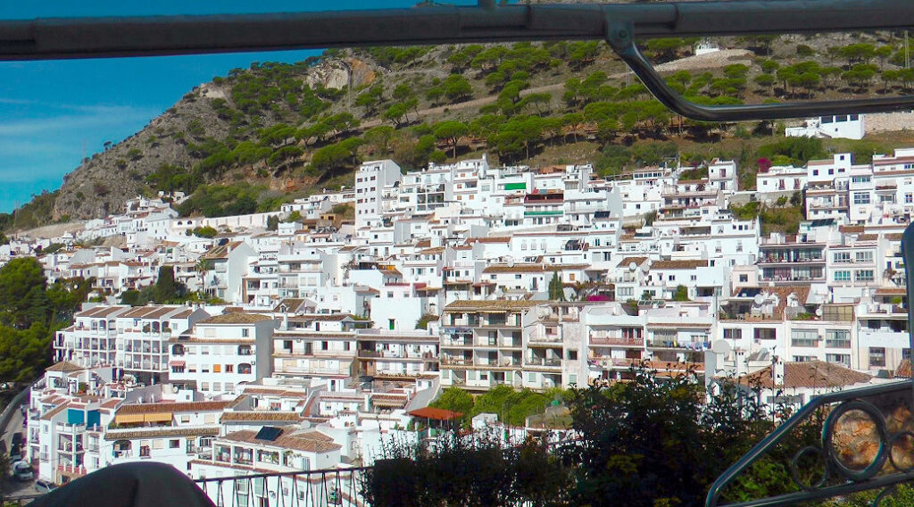 Blick auf die Altstadt von Mijas